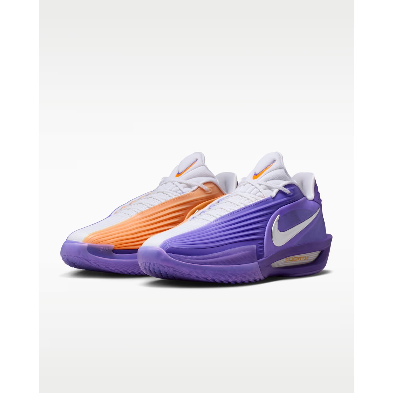 New Nike Mens Air Zoom Gt Cut 3 Basketball Shoes Size 6 Purple Orange